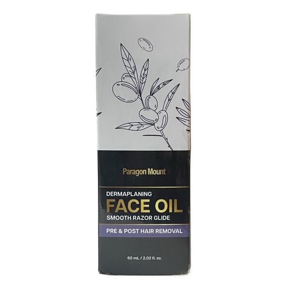 Dermaplane Facial Oil Blend Smooth Razor Glide Pre + Post Hair Removal 2oz - Picture 1 of 5